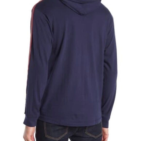 Burnside Men’s Stripe Sleeve Pullover Hoodie - Picture 2 of 10